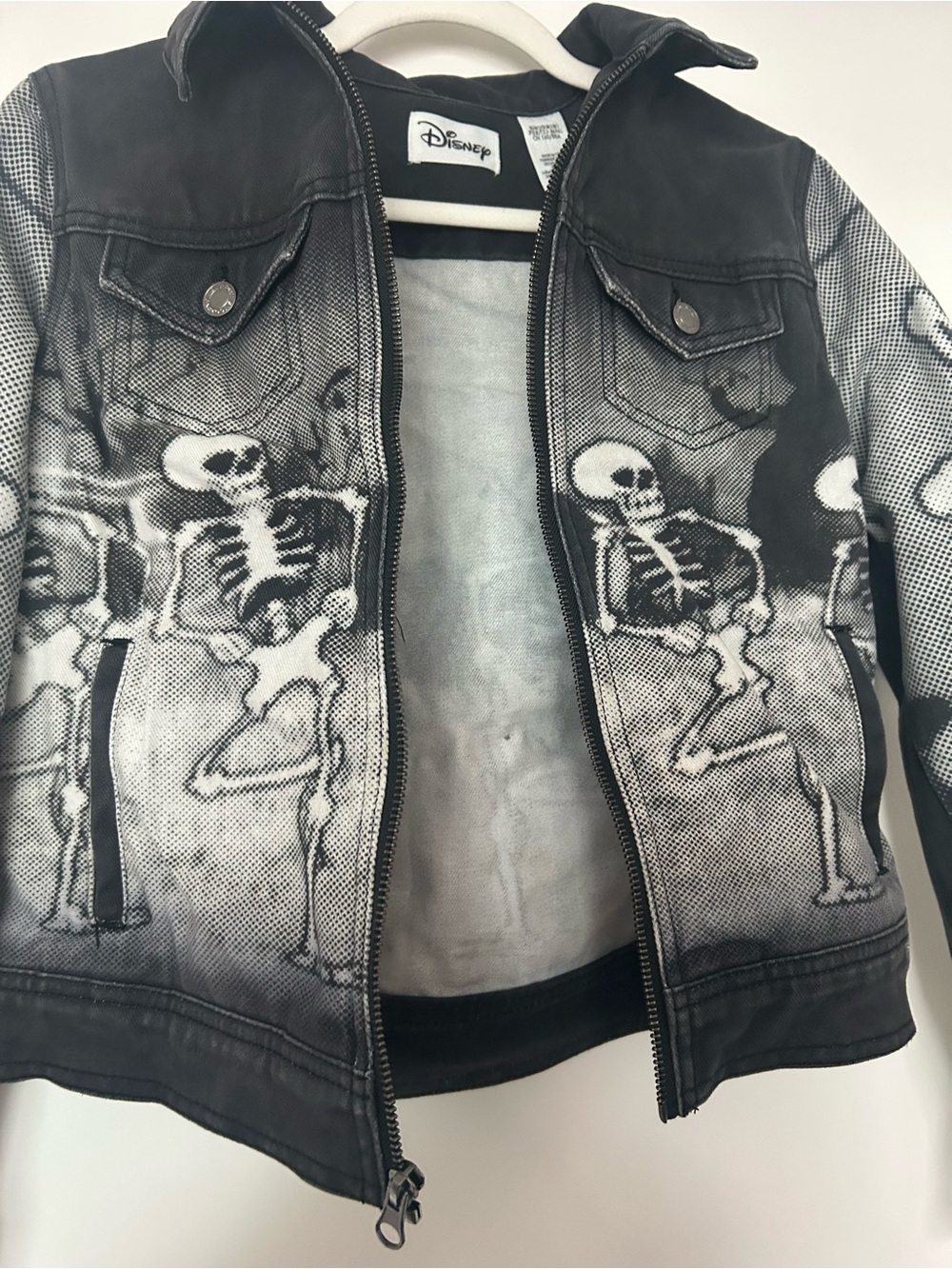 Disney Parks The Skeleton Dance Silly Symphony small denim jacket - Picture 13 of 16